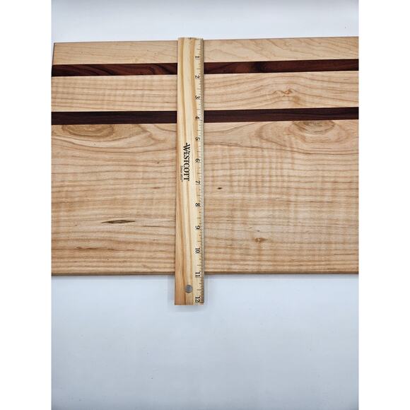 Handmade Food Safe Cutting Chopping Board Set Maple and Mahogany Large & Small - Picture 4 of 8